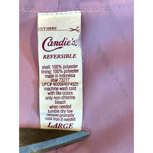 Candies Womens Cami Tank Top Chevron Lavender Reversible Gray Blue Size Large - Picture 5 of 5